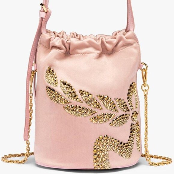 MCM Himmel Laurel Drawstring Bucket Bag NWOT - Picture 1 of 10